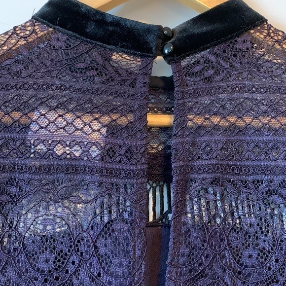 New!! Topshop Petite Lace Embroidered Mini Dress Size 6 - Picture 11 of 17